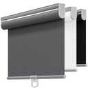 TOVALOR Cordless 100% Blackout Roller Shades for Windows,UV Protection Pull Down Shades,Room Darkening Door Blinds Thermal Insulated Fabric for Home Office and Bedroom(72" W x 72" H,Grey)