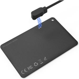 Wallet Tracker Card, Rechargeable Smart Card Works with Apple Find My(iOS Only), Bluetooth Finder Card for Wallet, Luggage Tags, 1 Pack