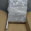 PXRACK 1 Pack Under Sink Organizer,Adjustable Height,2 Tier Pull Out Under Cabinet Organizer,Slide Out Thickened Metal Under Sink Storage for Kitchen Bathroom Laundry Cabinet Pantry,White(L)