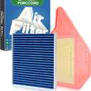Cabin Air Filter and Engine Air Filter Fit for 11-16 Chrysler Town & Country, 11-20 Dodge Grand Caravan, 12-15 Ram C/V, 11-14 Volkswagen Routan Replacement CF10743 CA11050 Accessories