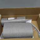 Set of 2 Large Drum Lamp Shades Modern Lamp Shade 16" Top x 16" Bottom x 10" High (Spider) Gray Lampshade for Floor Lamps Table Lamps - Lampshades Replacement By GO&SO (Grey)