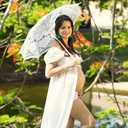 Lace Parasol Umbrella Vintage Wedding Bridal Lace Umbrella for Decoration Photo Tea Party 32 Inch Adult Size