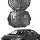Front Engine Splash Shield Fit for Nissan Sentra 2020 2021 2022 2023 2024 Skid Plate Suitable for Sentra Engine Guard Cover Mud Flaps Directly Replace Original One Black