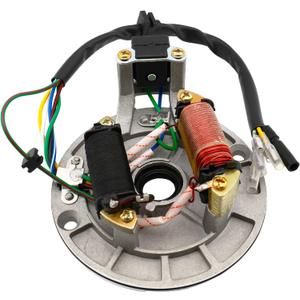 2 Coil Ignition Magneto Stator Plate Replacement for Taotao Kazuma Meerkat Mini Falcon scooter compatible with125cc 110cc 90cc 70cc 50cc dirt bike