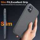 Magnetic for iPhone 11 Phone Case-Compatible with MagSafe-Carbon Fiber Texture-Slim Military Grade Drop Protection Phone Case for iPhone 11 6.1",Grey