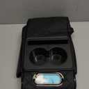 HZEL Car Center Console Cover, Leather Vehicle Armrest Cushion with Storage Bags, Cup Holder  Tissue Box, Waterproof Auto Interior Arm Rest Seat Box Pad, Universal Fit (Black)