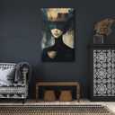 Gothic Canvas Wall Art Dark Academy Painting Picture Wall Decor Victorian Woman Poster Print Artwork for Bathroom Living Room Gallery Library Corner Bedroom Home Decoration, 24"Lx 16"W