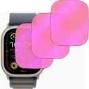 3 Pack Anti-Blue Privacy Tempered Glass for Apple Watch Ultra 3/2 / Watch Ultra 49MM Anti-Spy Screen Protector Film Electroplated Gradient Colorful