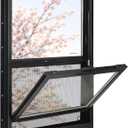 Vinyl Single Hung Sliding Window, 24" x 30" Black