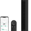 EcoNour Smart Tower Fan with Wifi & Alexa Control, 42 Inch, 120 Oscillation, 2000 CFM High Airflow, 28dB Quiet DC Motor, 12 Speeds & 4 Modes, 1500 RPM standing Floor Fan for Bedroom, Home & Office