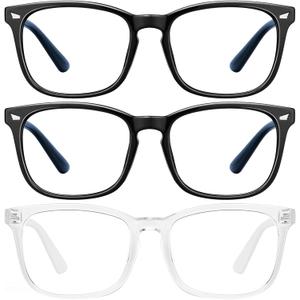 hunsquer Blue Light Glasses for Woman/Men Computer Blue Light Glasses (806803blackblacktoumin)
