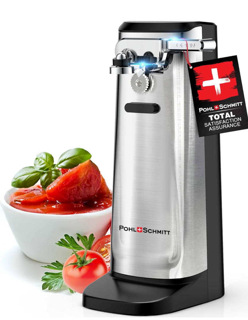 POHL SCHMITT Electric Can Opener with Knife Sharpener and Bottle Opener