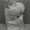 Leg Avenue Women's Kira Furry Leg Warmers For Women Rave Accessories, White/Silver 