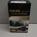 Small Portable Space Heater for Indoor Use  VOCRS 1500W PTC Electric Heater with Thermostat, Remote Control, 12H Timer, Eco and Fan Mode, Rapid and Safe Heating for Bedroom, Office