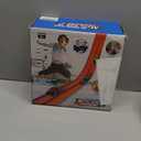 Flexible Race Car Track 15 Ft Starter Set for Kids Age 3+, Rolls Up Portable Flex Track Compatible with Diecast 1/64th Cars, Long Kids Car Ramp Toy with Suction Cups