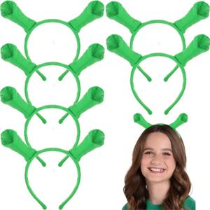 Green Ears Headbands Halloween Head Wrap Hair Accessories Cute Hair Band for Adult Kids Halloween Cosplay Decoration