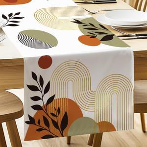 ANATTASOUL Table Runner Geometric and Bohemian Silhouette 13"x72" Table Decorations, Durable Summer Dining Decor for Home Kitchen Party Room