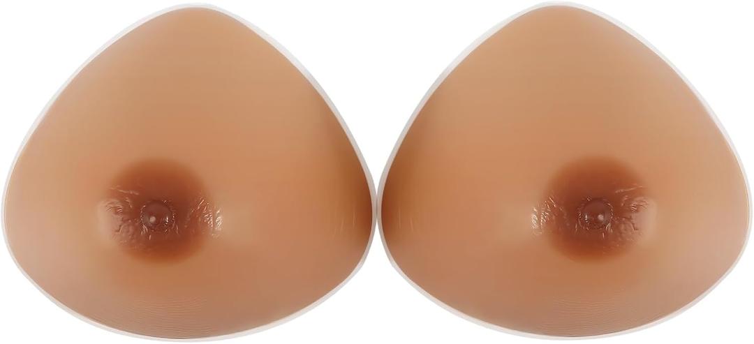 Windsleeping Triangle Silicone Breast Forms Mastectomy Fake Boobs Comfort Bra Enhancer Prosthesis