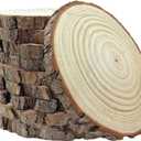 10 Pcs 9-10 Inch Unfinished Wood Slices for Centerpieces,Natural Wood Rounds for Crafts Rustic Wedding and Table Decorations,Wooden Discs with Tree Bark,Ideal for Crafts,Painting,and Holiday Decor