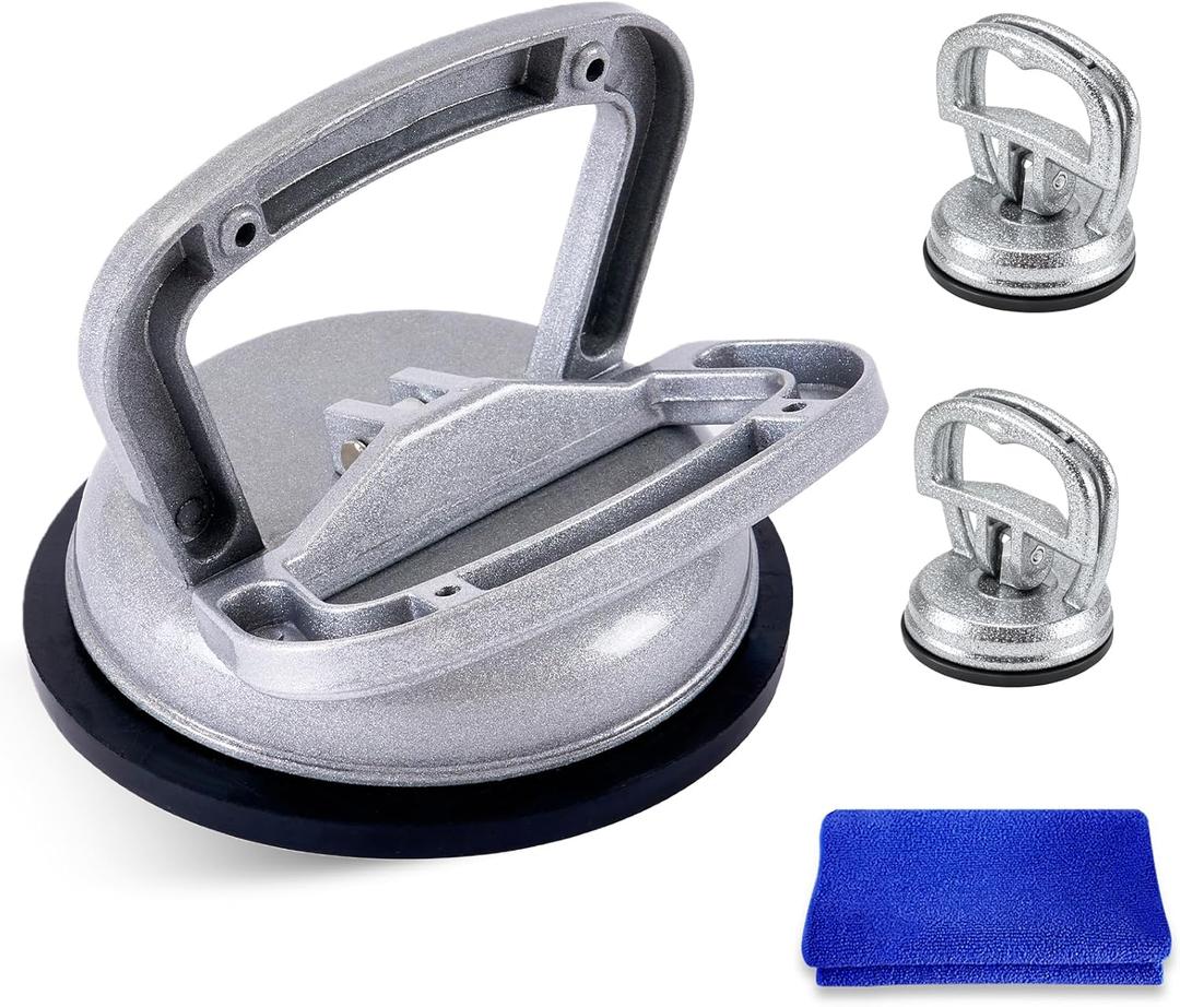 3 Pack Metal Dent Puller,Car Dent Puller,car dent Repair kit,Suction Cup Dent Puller,Aluminum Dent Remover Tool for Car Dents, Glass, Screen,Tiles & Objects Moving