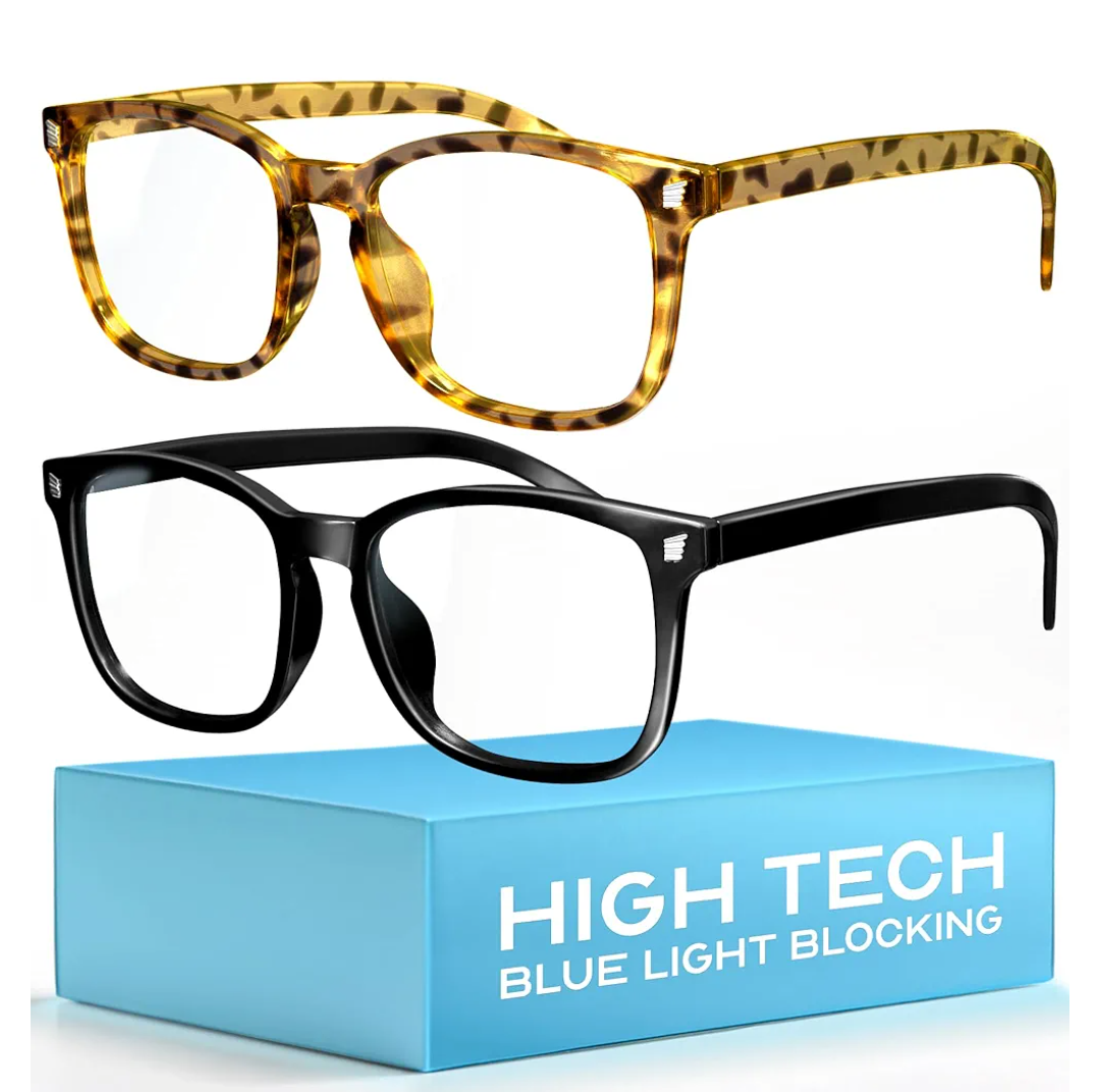 livho High Tech Blue Light Glasses - Advanced 99% Blue Light Blocking Computer Glasses - Anti Eyestrain & UV Glare Protection