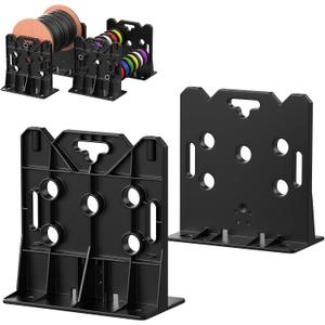 Multi Purpose Wire Dispenser, Industrial 330 LBS Capacity Wire Spool Rack/Wire Spool Holder for Spools Up to 34" In Diameter, Workstation & Seat for Jobsite & Workshop, Black
