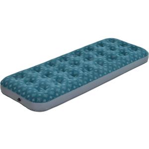 DIMAR GARDEN Single Size Air Mattress Inflatable Bed Sleeping Pad for Camping, Patterned Flocking Blue