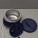 Crock-Pot 20-Ounce Electric Lunch Box, Portable Food Warmer, Faded Blue, Perfect for Travel, Car, On-the-Go, Keeps Food Warm, Spill-Free, Dishwasher-Safe, Ideal Gift for Men and Women