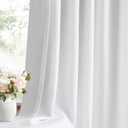 WEST LAKE 90 Inches Long Bailey Pinch Pleated Full Blackout Curtains with Liners, White 100 Room Darkening Pinch Pleat Drape for Bedroom Living Room, Thermal Insulated Window Treatment,60"W x 90"L, 1 Panel
