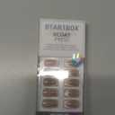 BTArtbox Press On Nails Short - Cat Eye French Tip Press On Nails Coffin, Light Weight & Fit Perfectly Nail Tips, Natural Fake Nail with Glue, Glue On Nails in 16 Sizes - 30 Nail Kit, Milky Way