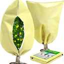 DQS 4 Pack Plant Covers Freeze Protection, 31.4" x47.2" Winter Frost Protection Blankets Frost Cloth,Suitable for Outdoor Winter Frost, Cold Weather, shrubs, Trees, Jackets, and coverings