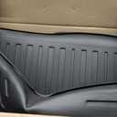 Floor Mats Cargo Mat Set for 2017-2023 GMC Acadia 6 Seats Captain Chairs Accessories, All-Weather TPE Trunk Mat Cargo Liner Backrest Mats SLE/SLT/AT4/DENALI(Floor Mats+2-in-1 Cargo Mat)