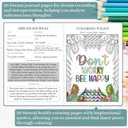 Mental Health & Anxiety Journal, 91 Days Mood Tracker Journal for Mindfulness, Self Care & Stress Relief, Guided CBT Journal with Mental Health Coloring Book Pages & Dream Diary to Record, Wellness Gifts for Women Men