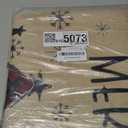 Artoid Mode Xmas Trees Snowflakes Merry Christmas Doormat, Winter Home Decor Low-Profile Runner Rug Door Mat Floor Mat for Indoor Outdoor 24x59 Inch (Beige)