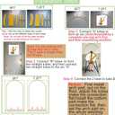 Metal Arch Backdrop Stand 7.2FT+6FT Wedding Arch Backdrop Stand Set of 2 Gold Arch Backdrop Stand for Valentines Day Party Wedding Ceremony Baby Shower Birthday Floral Balloon Decration