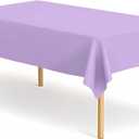 12 Pack Light Purple Tablecloth Plastic Rectangle Table Covers PEVA Purple Plastic Table Cloths for Parties Disposable 54 x 108 Inch Tablecloth for Birthday Party School Baby Shower Kitchen Dining