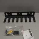 Wall Mount Baseball Bat Rack, Holds 16 Bats, Home Gym Sports Equipment Organizer Hanger, Olympic Barbells Holder, Heavy Duty Hooks for Hanging Bats, Gloves, Hats, Bags, Balls, Row Handles or Tools, Black