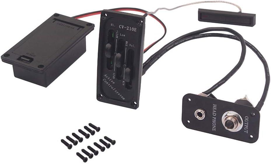 Alnicov Electric Violin Pickup Piezo Preamp Accessory With Active Tone System