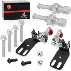 Front Left & Right Armor Suicide Door Slam Latch Kit Red For Polaris RZR 570 800 900 P081291