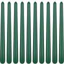 10 Inch Hunter-Green Taper Candles, 10 Pack Unscented Candlesticks for Christmas Spring Dinner Wedding and Home Decoration, Smokeless and Dripless Emergency Candles