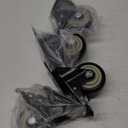 3 Inch Industrial Heavy Duty Swivel Caster Wheels with Brake,Set of 4 Safety Locking Casters,Load 1600lbs,Premium Polyurethane Wheels for Table,Trailer,Saw Table,Stage Toolbox,Bed,Corn Board (Black)