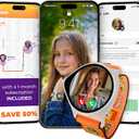 Kids Smart Watch with GPS Tracker Up to 24H Battery Work, SOS, & Parental Controls Smartwatch, Kid Phone Call and Text, Boys & Girls, 4G Smart Watch for Kids Requires Data Plan - First Month Free