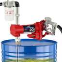 OMT 12V 20 GPM Fuel Transfer Pump with Manual Nozzle & Filter
