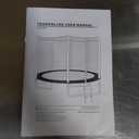 SKOK Trampoline for Kids,400LBS Outdoor Trampoline with Net-ASTM Approved Trampoline for Children and Adults (8FT, Solid Black)