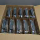 BAYZZ 10 Pack 22 oz Glass Meal Prep Containers, Glass Food Storage Containers with Airtight Lids, BPA-Free, Freezer and Microwave Safe (Gray)