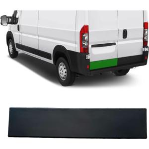 Rear Door Trim Back Door Molding Panel Trim Exterior Barn Door Plastic Trim Cover Fits for Ram Promaster 1500 2500 3500 Cargo Van 2019 2020 2021 2022 2023 2024 1ZT57JXWAB (Left Side, Black)