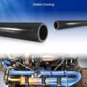 ID 1-1/8" x 3.3 FT Length 3-Layer Silicone Radiator Coolant Hose for Marine Industrial Racing Truck Bus