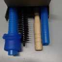 2 Pieces Dryer Vent Cleaner Kit Compatible with Most Vacuum Cleaner, Dryer Lint Brush and Vacuum Hose Attachment with Universal Connector, Quickly Lint Remover (Blue)