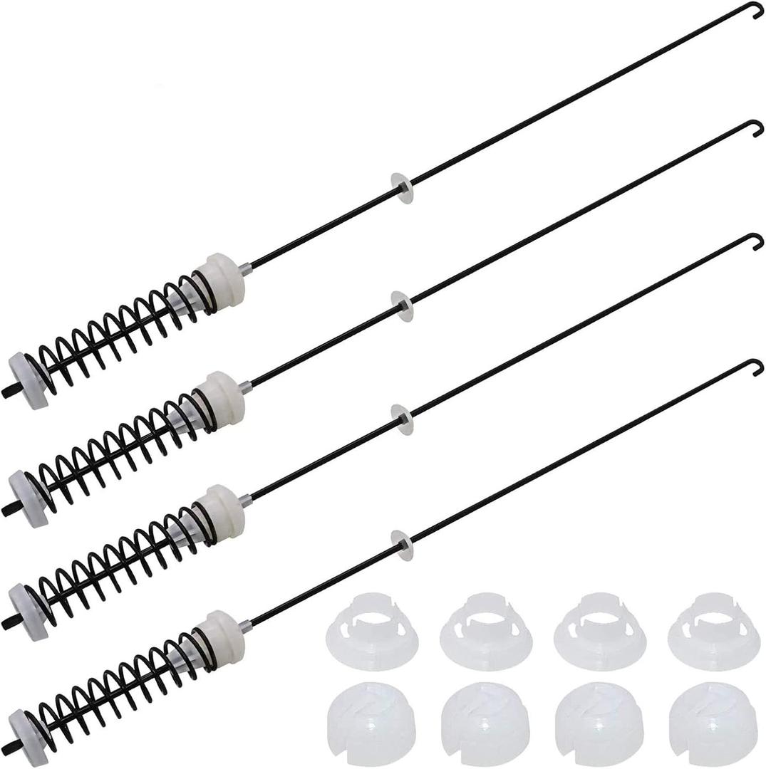 ALLOY UPGRADEDW10780045 WTW4816FW2 NTW4516FW2 NTW4605EW0 NTW4516FW1 WTW4800BQ1 Washer Suspension Rods Kit 4 Pcs by Beaquicy-Washer Parts for Whirlpool Kenmore Suspension Rods RTW4516FW1,11020102310