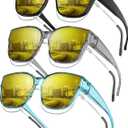 KALIYADI Fit-Over-Glasses Polarized Sunglasses-for-Men Wrap-Around-Sunglasses: Mens Polarized Sunglasses UV400 Protection